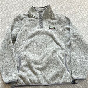 L.L. Bean Gray Pullover Fleece